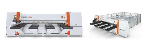 HOLZ-HER ZENTREX series The HOLZ-HER ZENTREX pressure beam saws set new standards with enormous dynamic power and use of precision technology such as ground linear guides and controlled servo-drives with CNC technology
