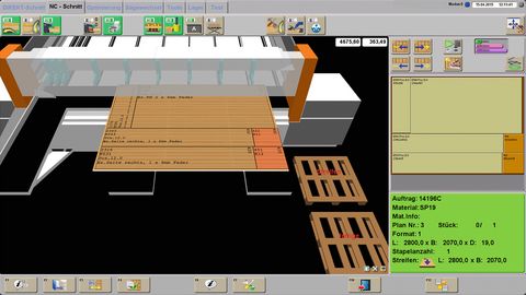 Graphical 3D user interface Graphical 3D user interface for intuitive operation and machine operation function