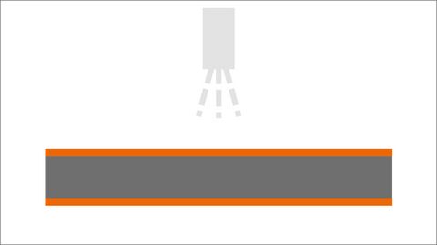 Spray device in front and behind Spray device in front and behind